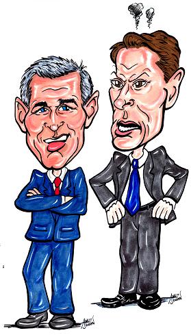 Al Gore and George Bush